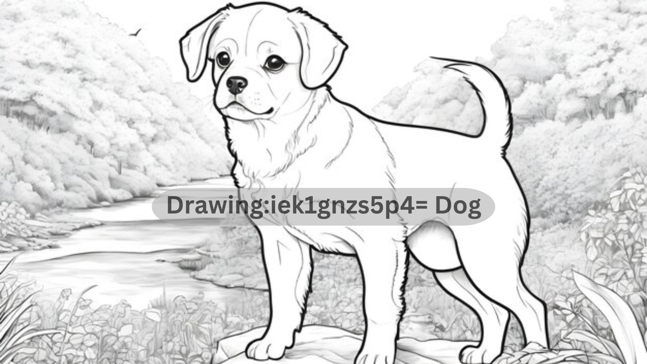 Drawing:iek1gnzs5p4= Dog